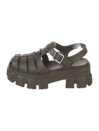 Prada Rubber Gladiator Sandals