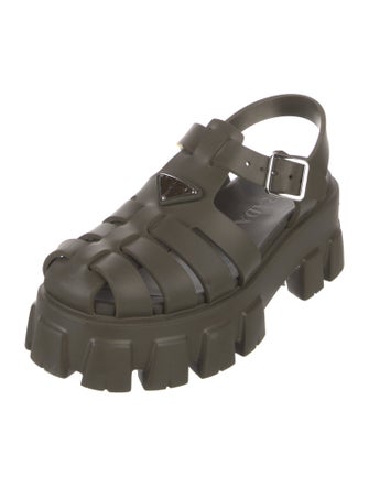 Prada Rubber Gladiator Sandals