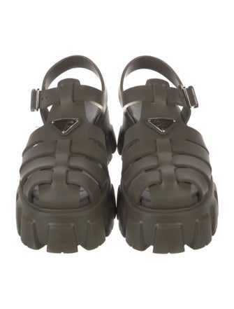Prada Rubber Gladiator Sandals