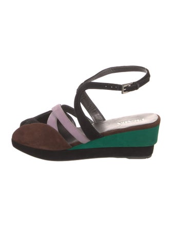 Prada Suede Slingback Sandals