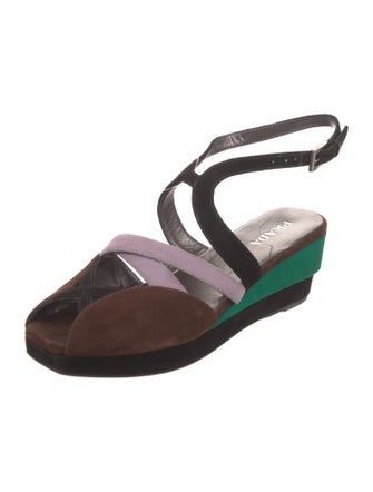 Prada Suede Slingback Sandals