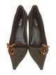 Prada Tweed Tweed Pattern Pumps