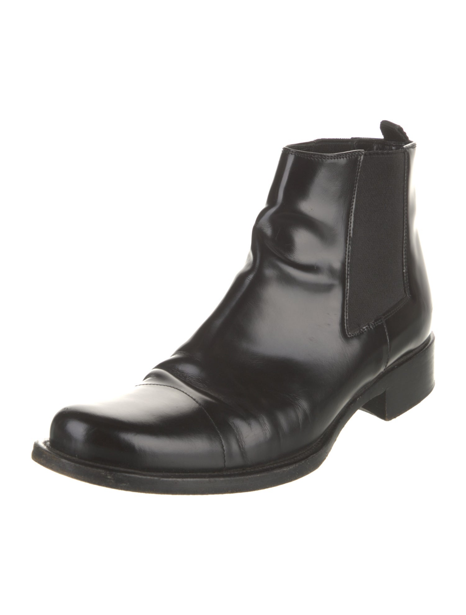 Prada Leather Chelsea Boots