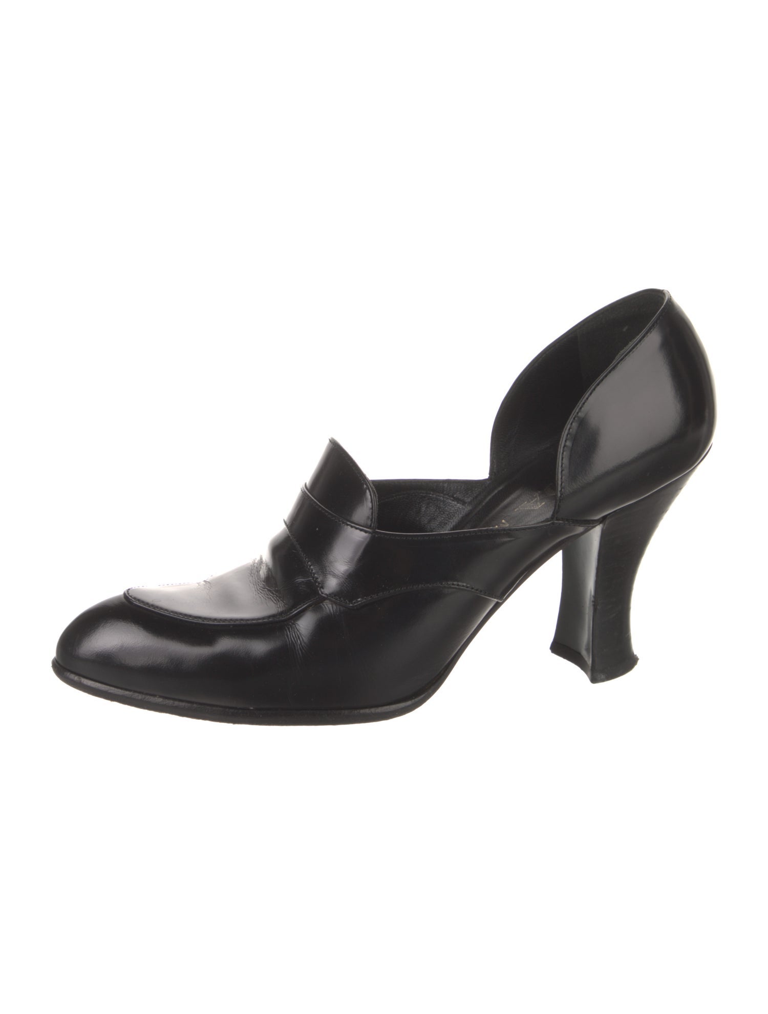 Prada Leather D'Orsay Pumps