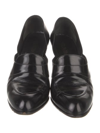 Prada Leather D'Orsay Pumps