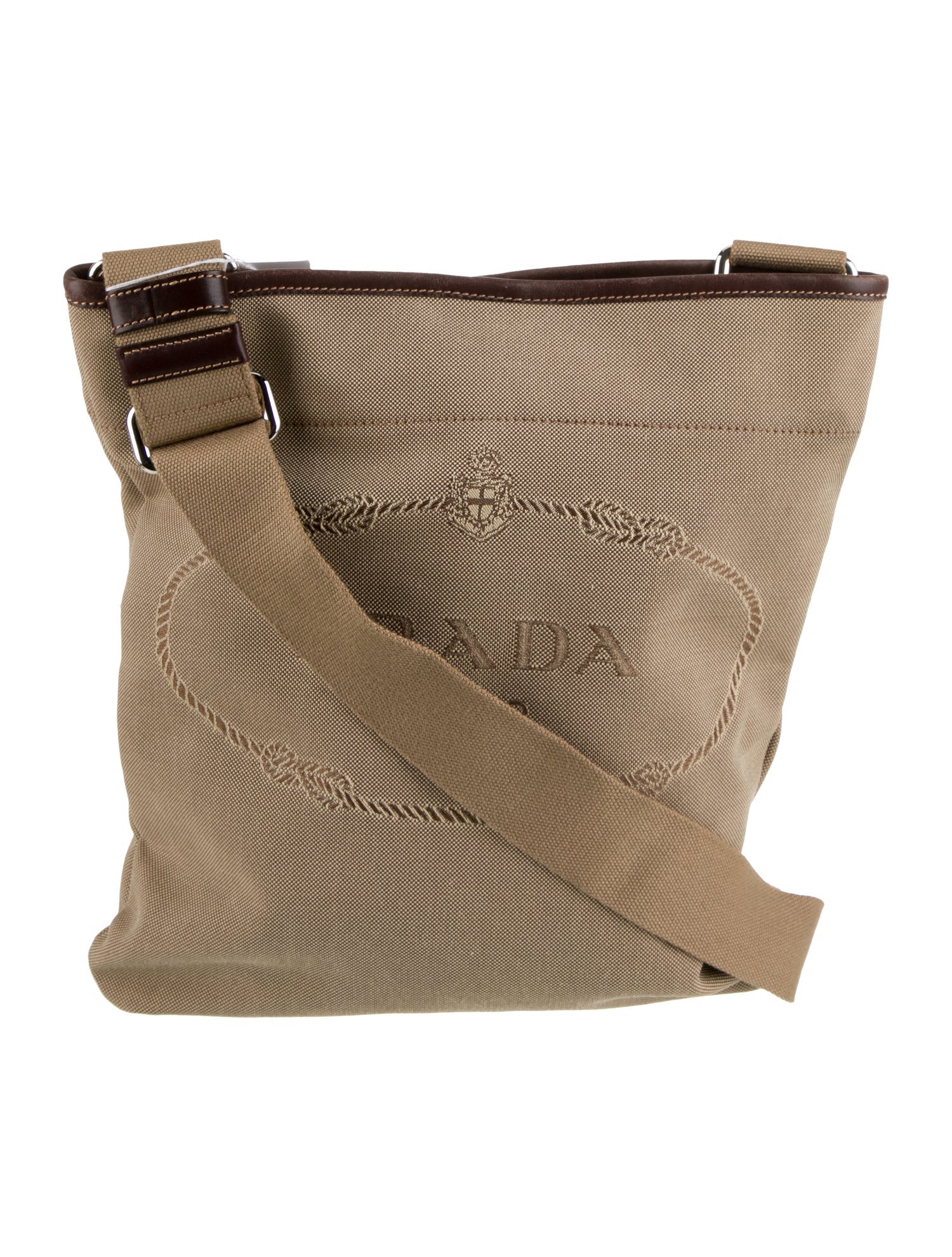 Prada Canvas Messenger Bag