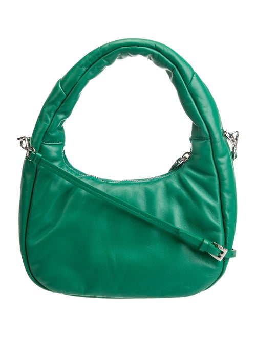 Prada Enameled Metal Triangle Hobo