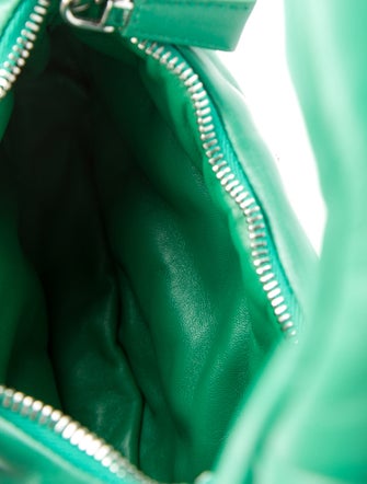 Prada Enameled Metal Triangle Hobo