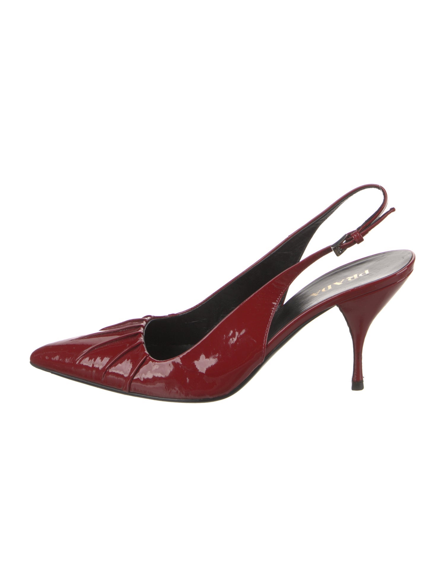 Prada Patent Leather Slingback Pumps