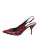 Prada Patent Leather Slingback Pumps