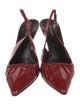 Prada Patent Leather Slingback Pumps
