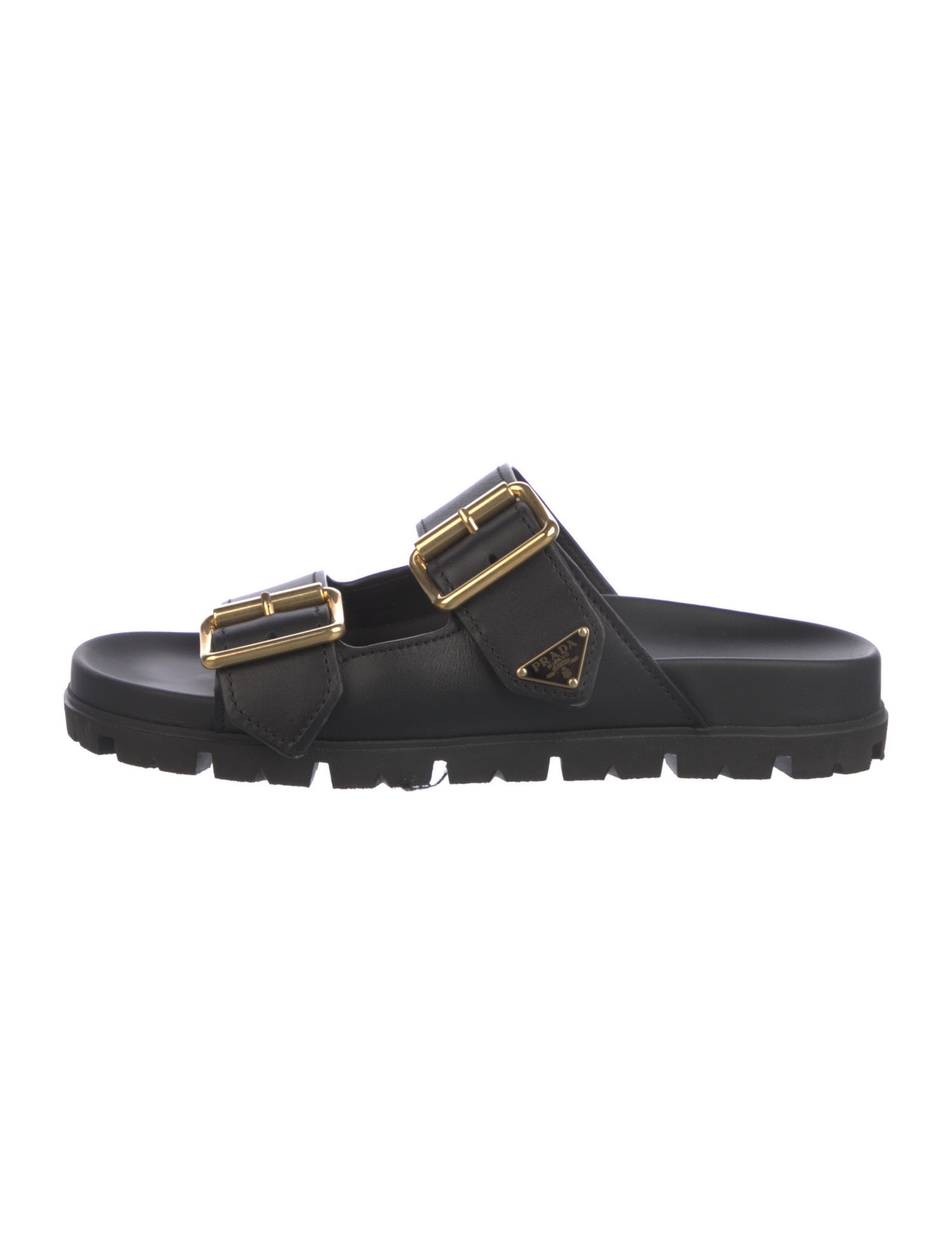 Prada Leather Slides