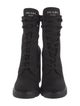 Prada Canvas Lace-Up Boots