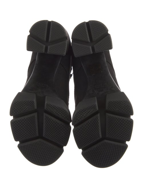 Prada Canvas Lace-Up Boots