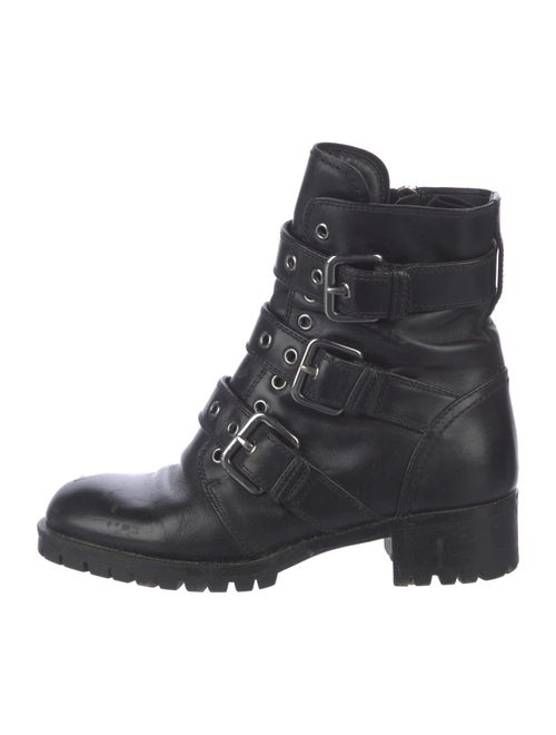 Prada Leather Combat Boots