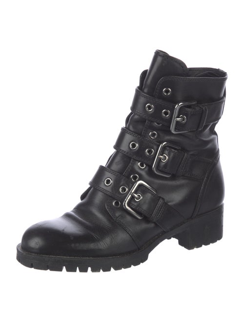 Prada Leather Combat Boots
