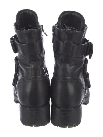 Prada Leather Combat Boots