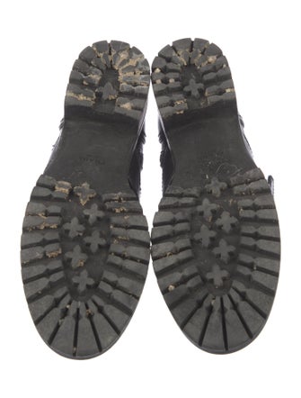 Prada Leather Combat Boots