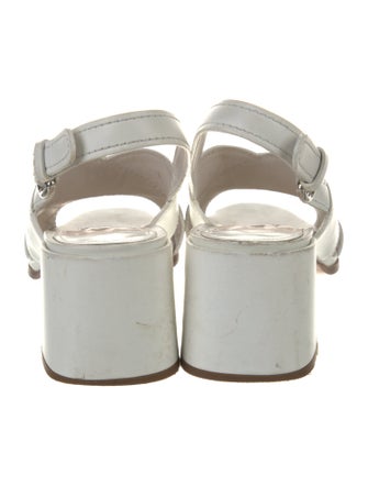 Prada Leather Slingback Sandals