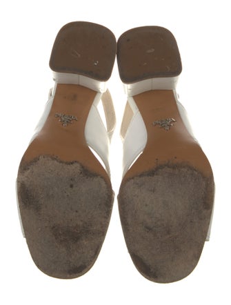 Prada Leather Slingback Sandals