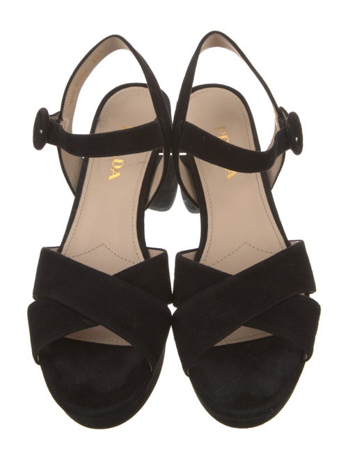 Prada Suede Slingback Sandals