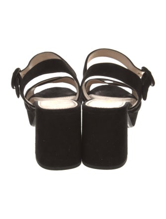Prada Suede Slingback Sandals