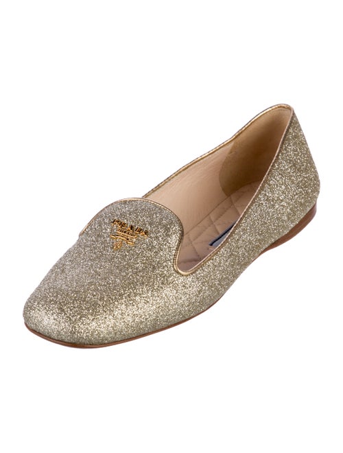 Prada Glitter Loafers
