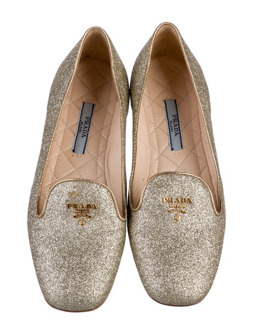 Prada Glitter Loafers