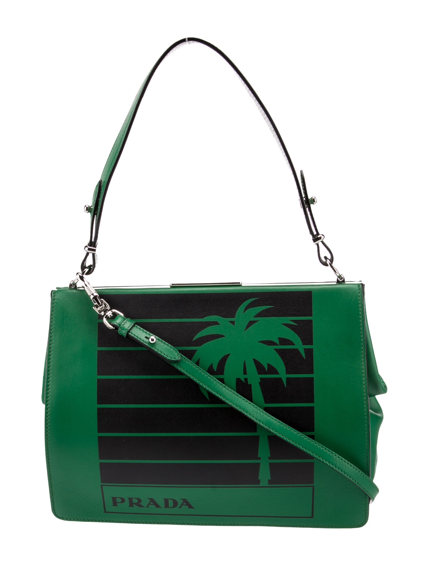 Prada City Calf Leather Top Handle Bag