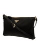 Prada Enameled Metal Triangle Re-Nylon Pouch