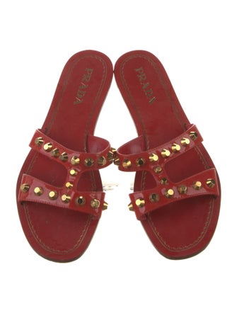 Prada Patent Leather Slides