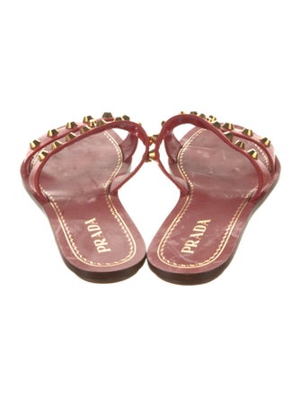 Prada Patent Leather Slides