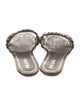 Prada Suede Crystal Embellishments Slides
