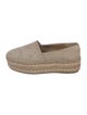 Prada Suede Whipstitch Trim Espadrilles