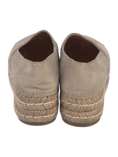 Prada Suede Whipstitch Trim Espadrilles