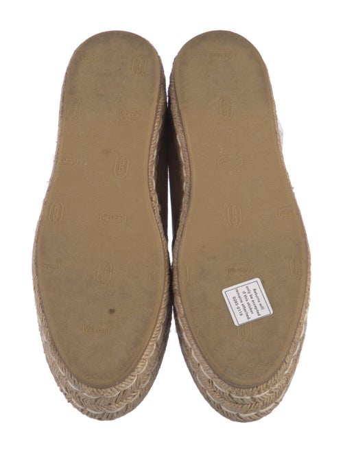 Prada Suede Whipstitch Trim Espadrilles