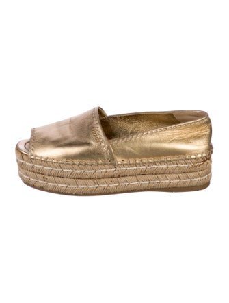 Prada Leather Espadrilles