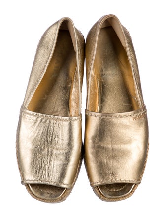 Prada Leather Espadrilles