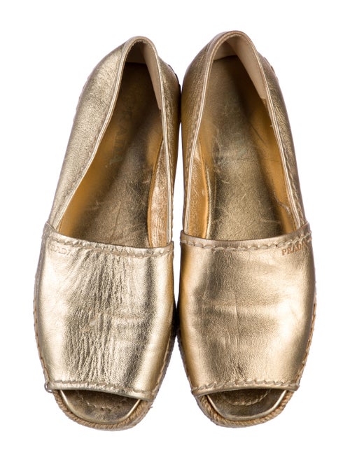 Prada Leather Espadrilles