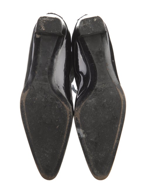 Prada Patent Leather Grosgrain Trim Sock Boots