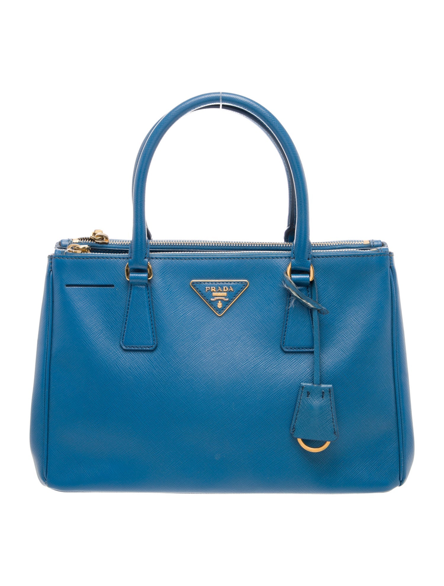 Prada Saffiano Leather Galleria Double Zip Small