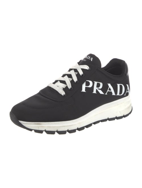 Prada Nylon Graphic Print Sneakers
