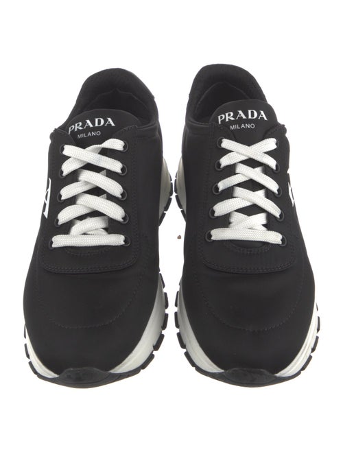 Prada Nylon Graphic Print Sneakers