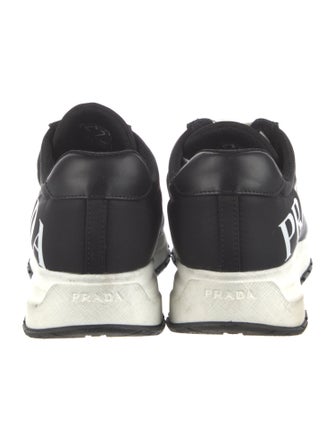 Prada Nylon Graphic Print Sneakers