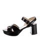 Prada Patent Leather Slingback Sandals