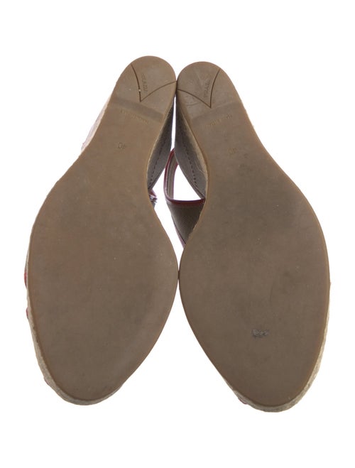 Prada Canvas Printed Slingback Pumps