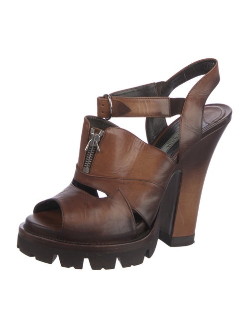 Prada Leather T-Strap Pumps