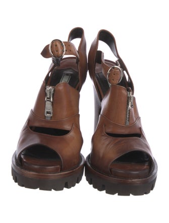 Prada Leather T-Strap Pumps