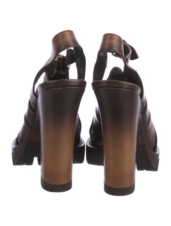 Prada Leather T-Strap Pumps