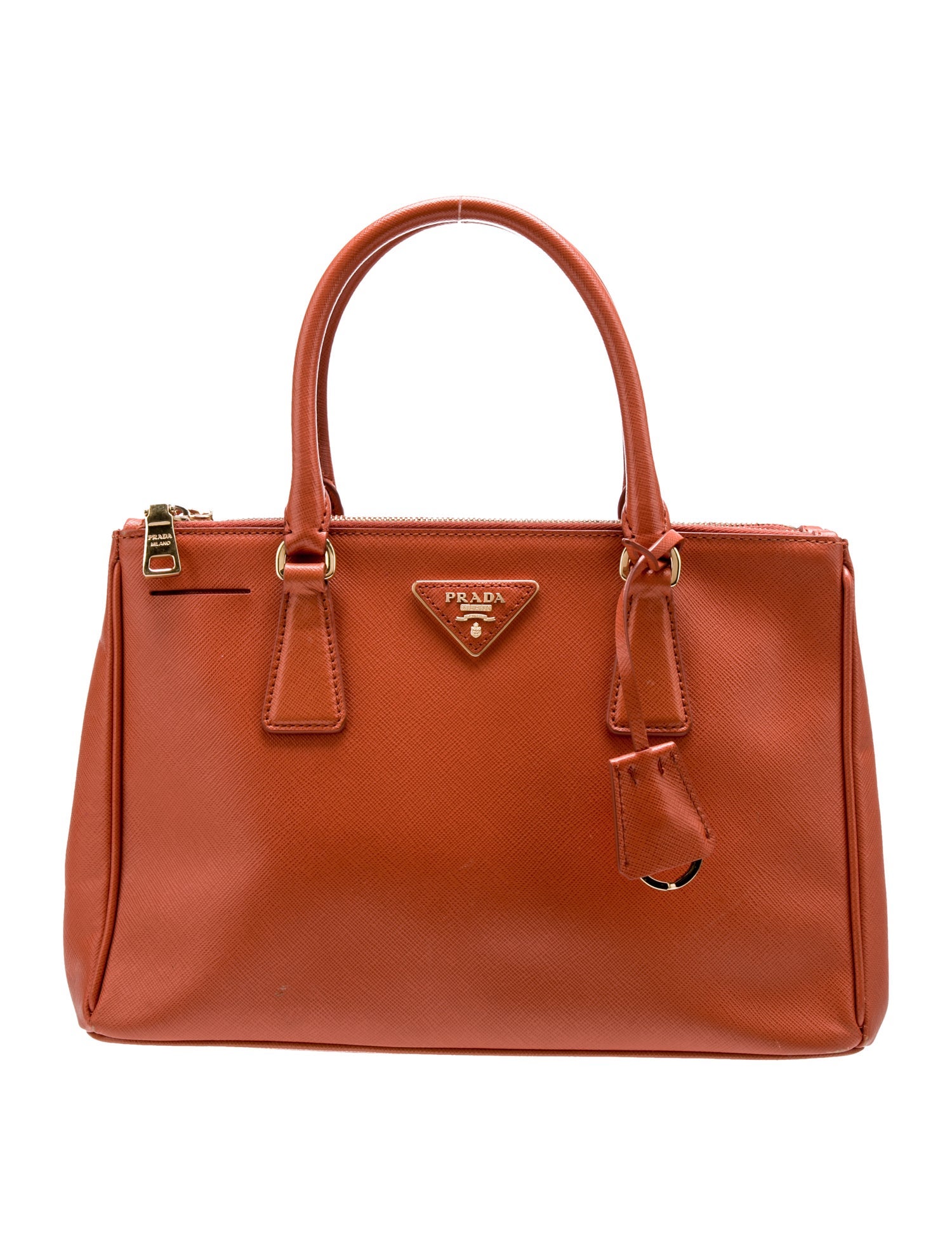 Prada Saffiano Leather Galleria Double Zip Small